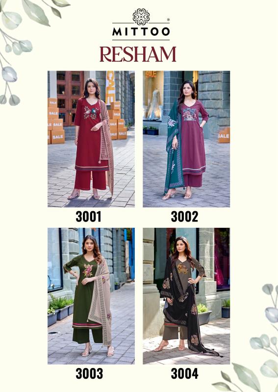 Mittoo resham 3pcs wholesale kurti website